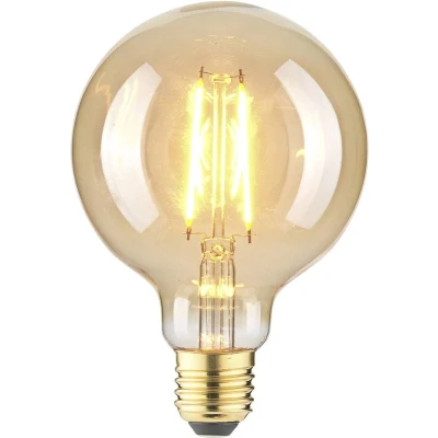 Afbeelding van LightMe LM85059 LED lamp E27 Globe 2.5 W Barnsteen (Ø x l) 95 mm 140 1 stuk(s)