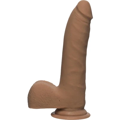 Afbeelding van Doc Johnson D Slim Realistische ULTRASKYN Dildo met Ballen 18 cm flesh