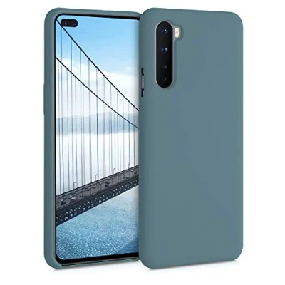 Afbeelding van kwmobile telefoonhoesje geschikt voor OnePlus Nord Hoesje met siliconen coating Smartphone case in Arctische nacht
