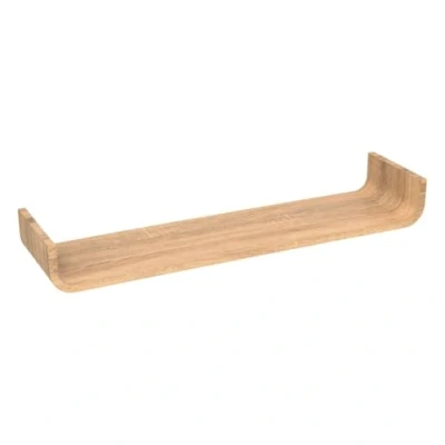 Afbeelding van 5Five Fixy Gebogen Wandplank 80x20x10cm Beige