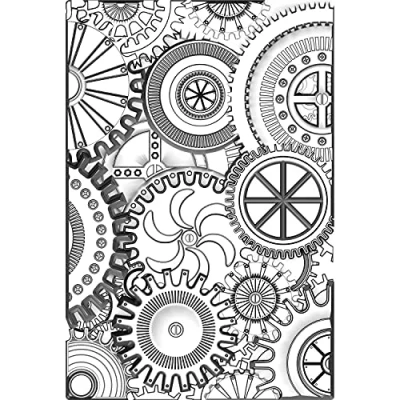 Afbeelding van Sizzix Tim Holtz 665633 Mini mechanica, 3D structuur, meerkleurig, Eén maat