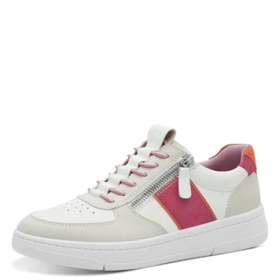 Afbeelding van Jana Dames Vegan Comfort Sneakers voor dames, Fuchsia Wit, 39 EU