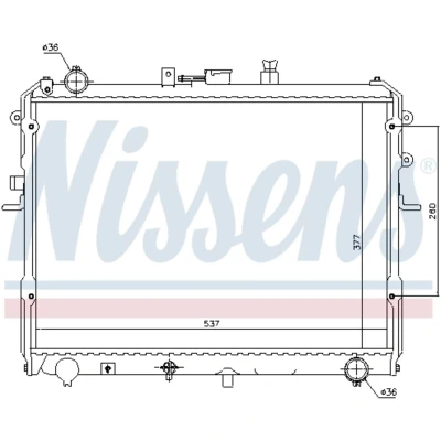 Afbeelding van Nissens Radiateur 62381