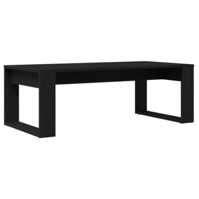 Afbeelding van vidaXL Salontafel Zwart Eiken Geengineerd hout 102 x 50 35 cm Duurzaam