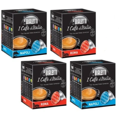 Afbeelding van Bialetti: Two Pair Napoli + Roma Set van 64 capsules * (2+2) by Bialetti