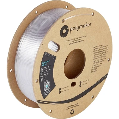 Afbeelding van Polymaker PB01024 PolyLite Filament PETG Hittebestendig, Hoge treksterkte 2.85 mm 1000 g Transparant 1 stuk(s)