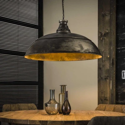Afbeelding van Giga Meubel Hanglamp Industry 80x80x150cm Metaal/Glas