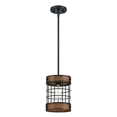 Afbeelding van Westinghouse Langston hanglamp, barnwood