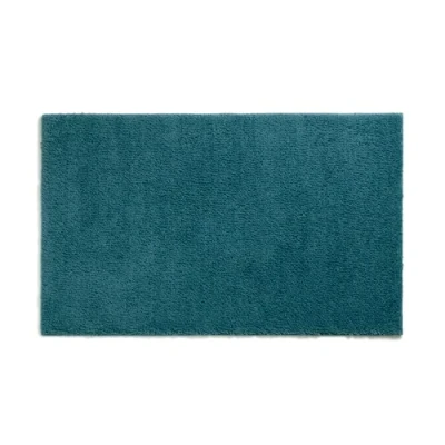 Afbeelding van Badmat, 120 x 70 cm, Polyester, Petrol Blauw Kela Maja