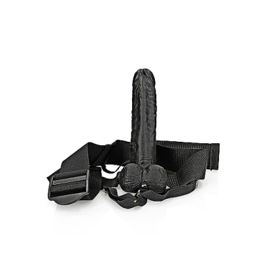 Afbeelding van Strap On met Holle Dildo 18 cm Zwart