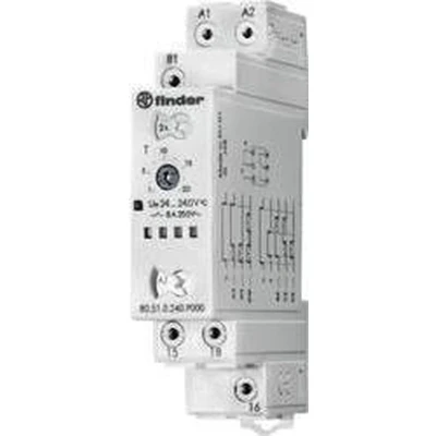 Afbeelding van Finder 80.51.0.240.P000 Tijdrelais Multifunctioneel 1 stuk(s) Tijdsduur: 0.1 s 24 h 1x wisselcontact