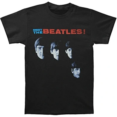 Afbeelding van The Beatles Meet Heren T shirt M Zwart
