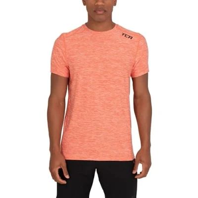 Afbeelding van TCA Galaxy Sport &amp; Running T shirt met korte mouwen voor heren, Oranje