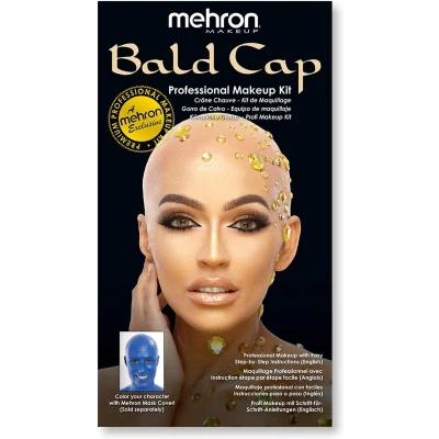 Afbeelding van Mehron Compleet Karakter Schmink Makeup Kit Kaal hoofd / Bald Cap