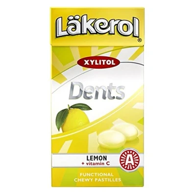 Afbeelding van Cloetta Lakerol Tanden, citroen, 1 doos van 36 g