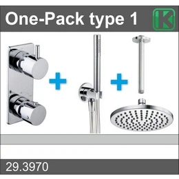 Afbeelding van Xellanz one pack inbouwthermostaatset type 1 CHR (20cm)