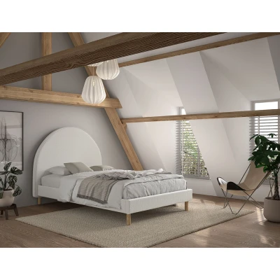 Afbeelding van KidsOnly Moon Wit Bouclé Bed 140 x 200 cm