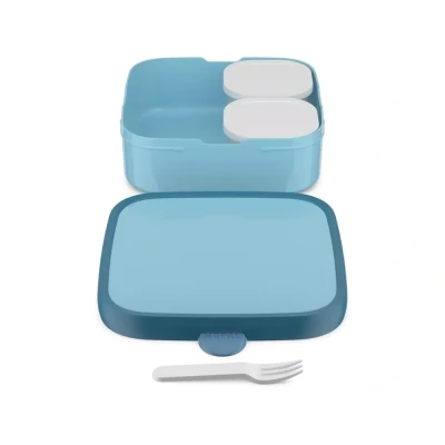 Afbeelding van Mepal bento lunchbox groot Campus 2x 200 + 1250 ml Inclusief 2 uitneembare lekdichte bentobakjes &amp; vorkje Cool blue