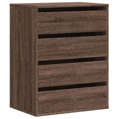 Afbeelding van vidaXL Ladekast 60x41x76 cm bewerkt hout bruin eikenkleurig