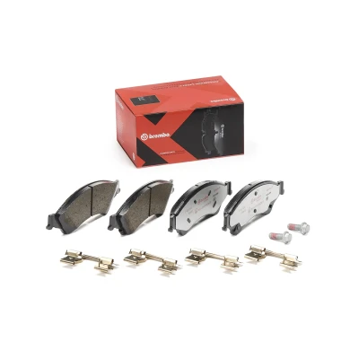 Afbeelding van BREMBO P 24 153X Remblokkenset Met akoestische slijtagewaarschuwing remzadelschroef toebehoren FORD: Ranger Mk3