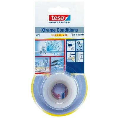 Afbeelding van Tesa 4600 Reparatietape Zelfvulkaniserend Transparant 25mm x 3m