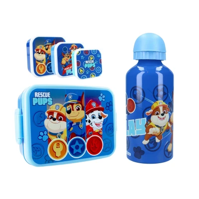 Afbeelding van Paw Patrol Lunchset; Fles en 3 in 1 Snackbox 8721122783757