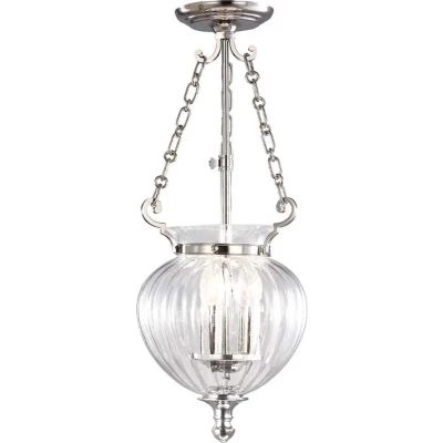 Afbeelding van Elstead Lighting LED Pendelarmatuur Finsbury Park 3X E14 Max 60W Dimbaar Polished Nickel