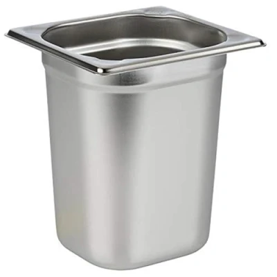 Afbeelding van APS 81608 GN 1/6 roestvrijstalen container 17,6 x 16,2 cm diepte 200 mm 3 liter