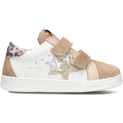 Afbeelding van Clic! 20328 Sneakers Leren Sneaker Meisjes Beige Maat 26