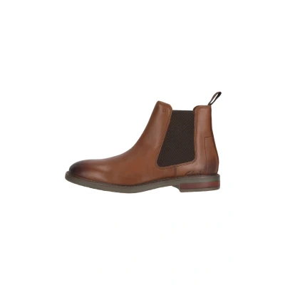 Afbeelding van Clarks Jaxen Easy Chelsea herenlaarzen, Lichtbruin/leer