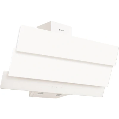Afbeelding van Wiggo WE E933G(C) Schuine Afzuigkap 90cm Creme Triple Glas