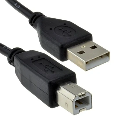 Afbeelding van kenable USB 2.0 24AWG High Speed Printer Kabel A naar B Zwart 0,5 m 50 cm [0,5 meter/0,5m]
