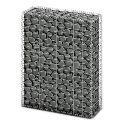 Afbeelding van Schanskorf met deksels 100x80x30 cm gegalvaniseerd draad