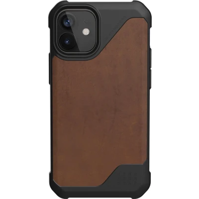Afbeelding van UAG iPhone 12 mini Hoesje Back Case Metropolis LT Leer Bruin