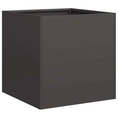 Afbeelding van vidaXL Plantenbak 40x40x40 cm koudgewalst staal zwart