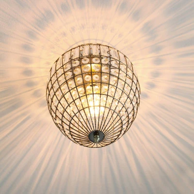 Afbeelding van By Rydéns Amadeus plafondlamp, antiek, glas decor