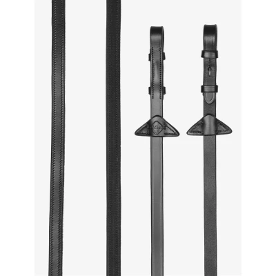 Afbeelding van LeMieux Teugels Arika Rubber Half lined Bruin/Zilver Full