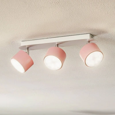 Afbeelding van Plafondspot Cloudy 3 lamps roze