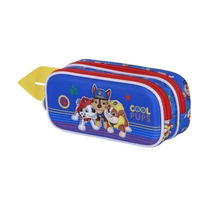 Afbeelding van Karactermania Paw Patrol Cool 3D dubbel etui, blauw, 22 x 10 cm, Patrol, één maat, etui One size,