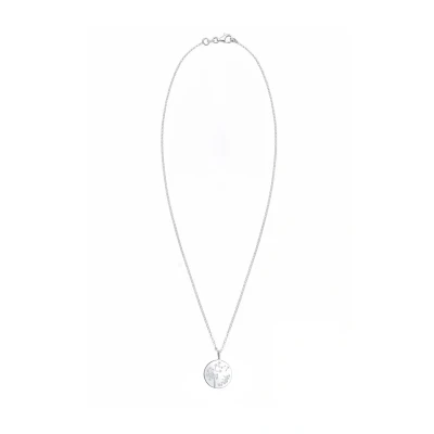 Afbeelding van Elli WISH Flower Dandelion Ketting, Dames, Maat: 45, Silber