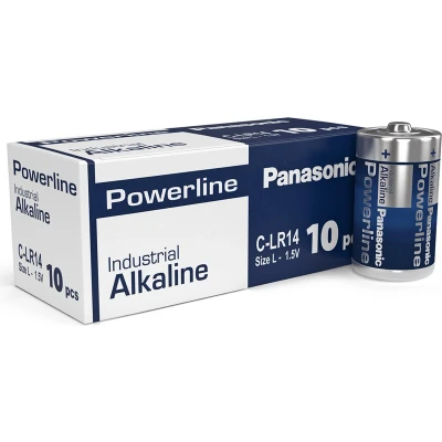 Afbeelding van Panasonic Powerline C LR14AD Alkaline Batterij 10 Stuks