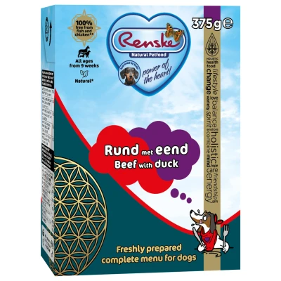 Afbeelding van Renske Vers Tetrapack 375 g Hondenvoer Rund&amp;Eend