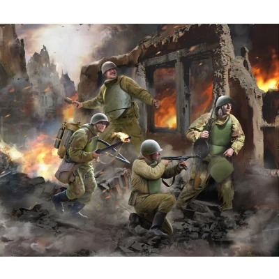 Afbeelding van 1:72 Zvezda 6271 Soviet assault sapper team Plastic Modelbouwpakket