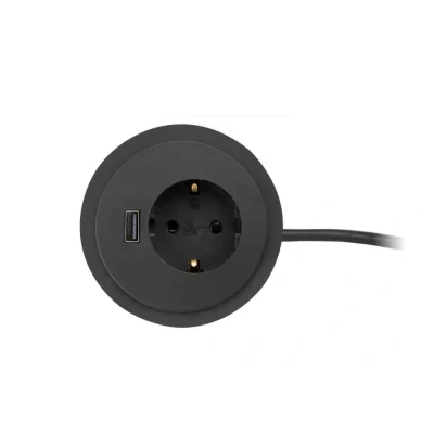 Afbeelding van Rond inbouw powerbox 60mm Wit