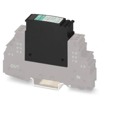 Afbeelding van Phoenix Contact 2856087 PT 2X1 24DC ST Insteekbare overspanningsafleider Set van 10 stuks Overspanningsbeveiliging voor: Verdeelkast kA stuk(s)