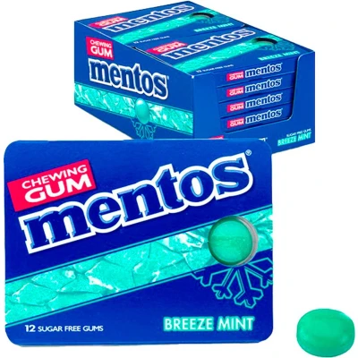 Afbeelding van Mentos Breeze Mint 12x