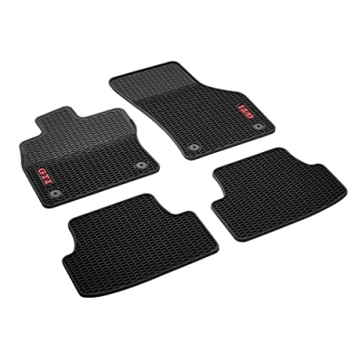Afbeelding van Volkswagen 5GV061550 041 GTI honingraatmatten voor en achter, zwart, 4 stuks