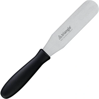 Afbeelding van Triangle Professioneel Paletmes RVS 15 cm Heft Kunststof Zwart