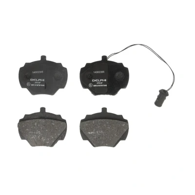Afbeelding van DELPHI LP475 Remblokkenset Incl. slijtage waarschuwingscontact Met anti kreukplaat Zonder toebehoren LAND ROVER: Defender Off Road, Discovery 1