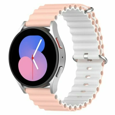 Afbeelding van Garmin Forerunner 255 Ocean Style bandje Lichtroze / wit